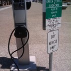 August 25, 2010 Hybrid vehicle charging station at SF City Hall