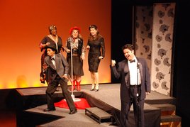 "Swingtime" cast in radio daze.