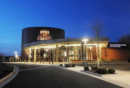 Hylton Performing Arts Center, exterior view.