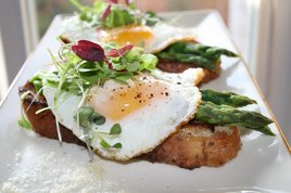 Open Face Egg and Asparagus Panini Open Face Egg and Asparagus Panini