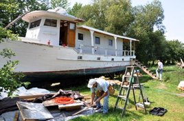 Riverboat in Need of Repair