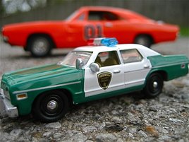 toy sheriff's car from Dukes of Hazzard
