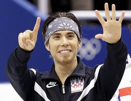 Ohno is now the proud owner of six Olympic medals. (Associated Press) Ohno is now the proud owner of six Olympic medals. (Associated Press)