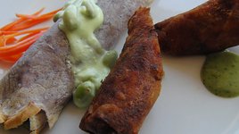 Lumpia and Ube Crepes Photo/J. Kubin Lumpia and Ube Crepes Photo/J. Kubin