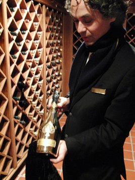 "Ace of Spades" by Armand de Brignac held by Carl Etcheverry (Photo/J.Kubin) Click to enlarge "Ace of Spades" by Armand de Brignac held by Carl Etcheverry (Photo/J.Kubin) Click to enlarge