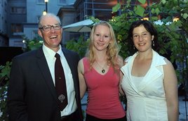 Joel Salatin (Fresh, Food Inc), Liz Reitzig, ana Sophia joanes   (Director, Fresh) [Photo: JEarle]