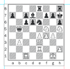 Capablanca-Bernstein after 27...Qb5.