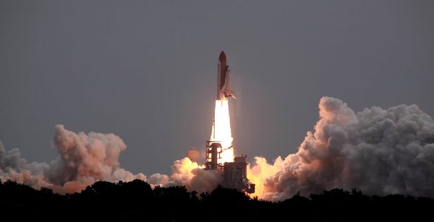 The space shuttle Atlantis lifts off for the last time at the Kennedy Space Center on Friday, July 8, 2011. The mission marks the end of more than 30 years of space shuttle flights for the NASA program. (Andrew S. Geraci/The Washington Times)