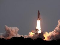 Space shuttle Atlantis blasts off for last time