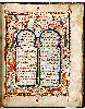 The Kennicott Bible, described as "the most lavishly illuminated Hebrew bible to survive from medieval Spain."