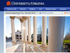 (Screenshot of the University of Virginia website)