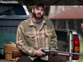 Ad entitled "Responsible" produced by Mayor Mike Bloomberg's organization Mayors Against Illegal Guns. The ad is running in 13 states to pressure U.S. senators to vote for gun-control legislation. 