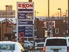 Gas prices at an Exxon Mobil station at New York Avenue and Bladensburg Road in Northeast Washington and elsewhere rapidly continue their upward march. (Andrew S. Geraci/The Washington Times)