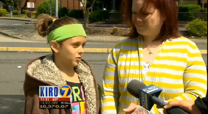 Merchon Ortega says her daughter didn't have enough play money to afford a trip to the bathroom, causing her to have an accident in class. (KIRO 7)