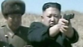 Raw: NKorean Leader Kim Jong Un Fires Gun