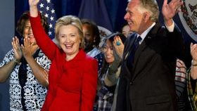 Hillary Clinton Campaigns in VA for McAuliffe