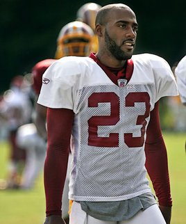 DeAngelo Hall during 2009 training camp