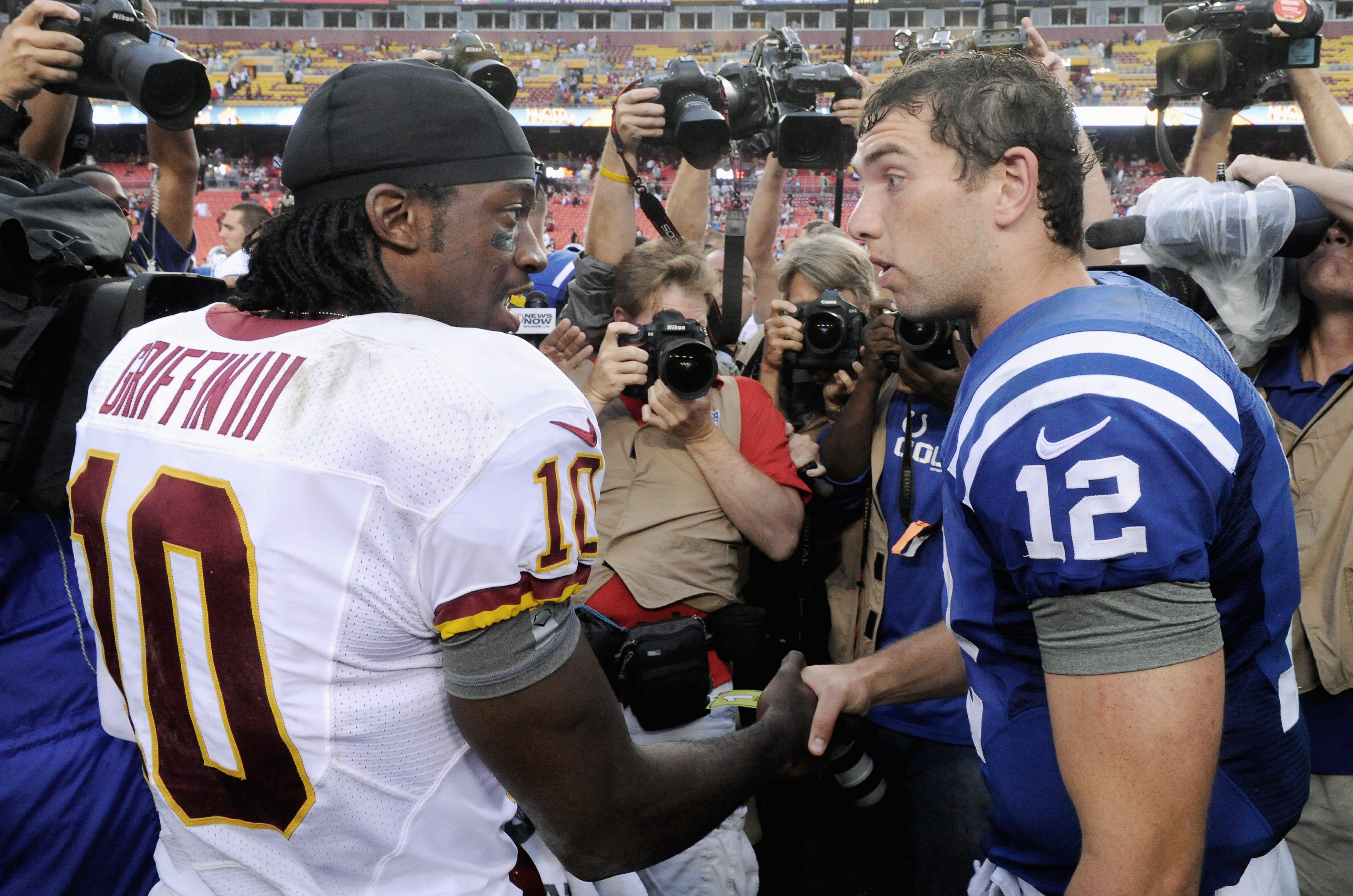 Robert Griffin III reacts to Andrew Luck's shocking retirement