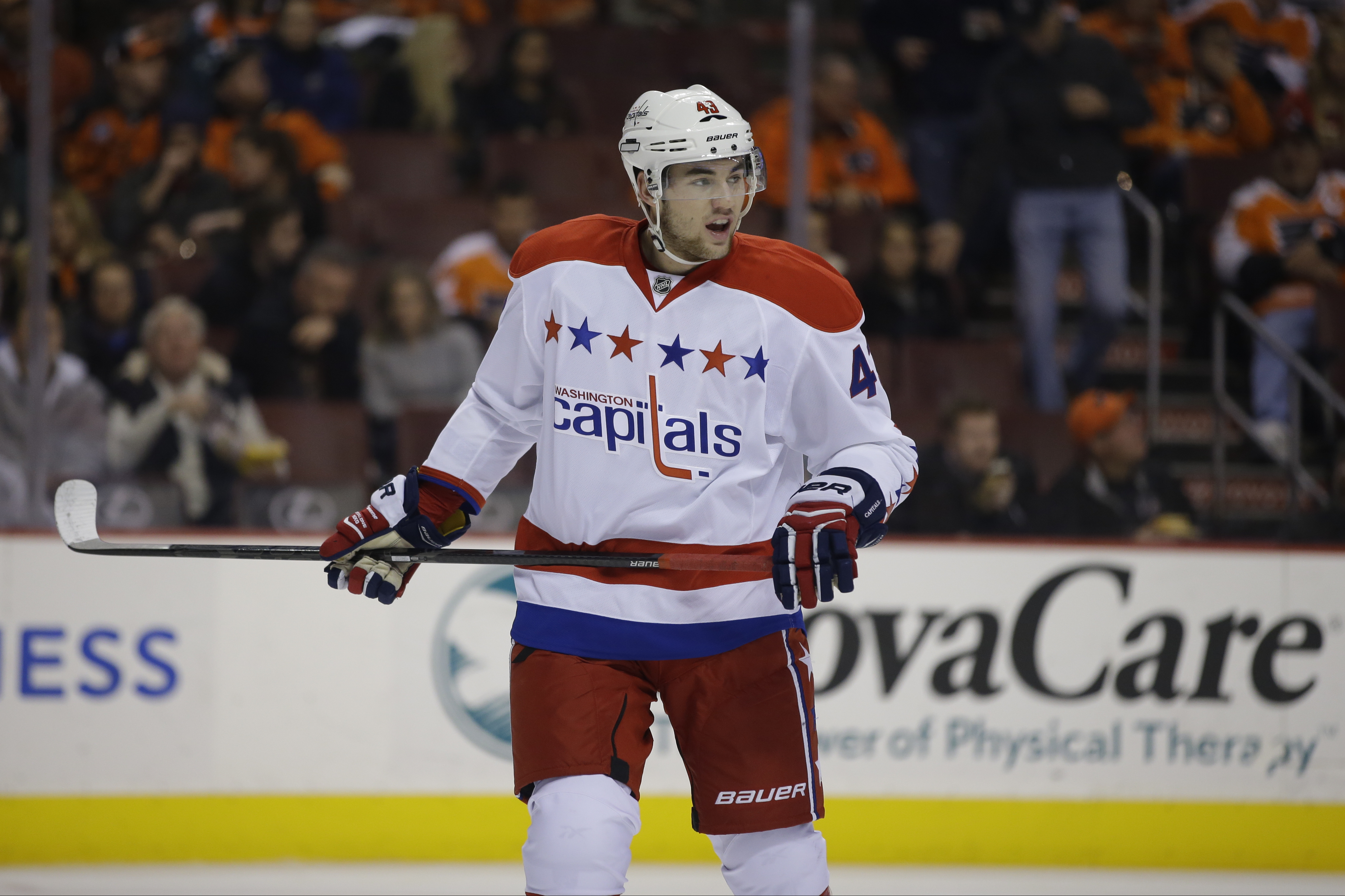 The Capitals would like to see Tom Wilson score a few more goals