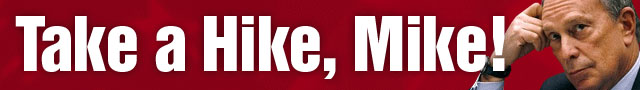 Sign the petition - Take a Hike Mike Bloomberg logo