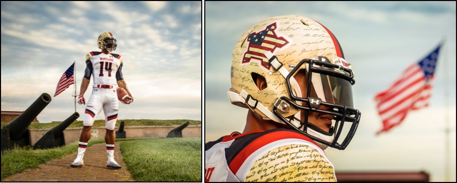 Maryland S Star Spangled Under Armour Football Uniforms Honor