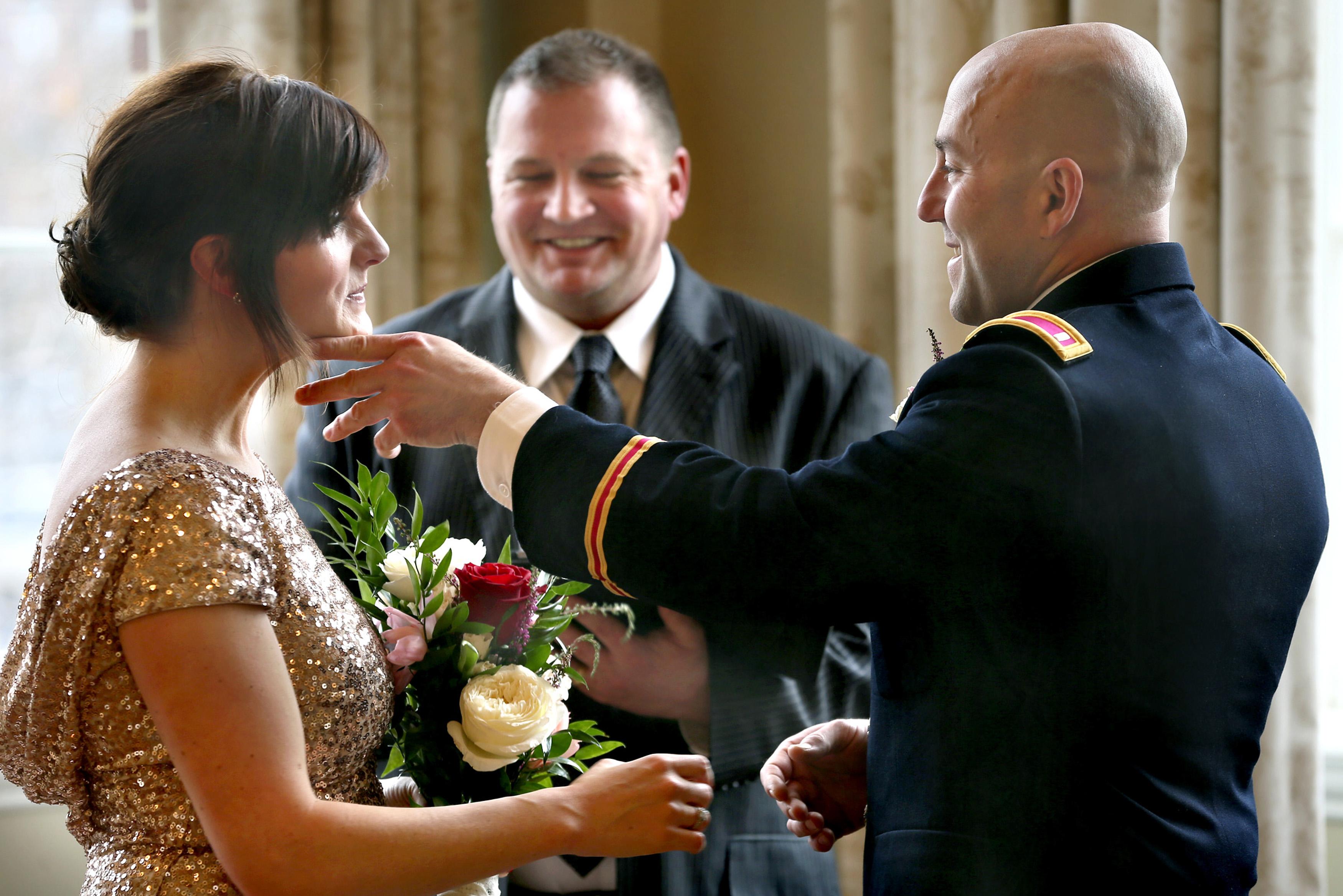 21 months after marriage, Va. couple says I do in person - Washington  Times