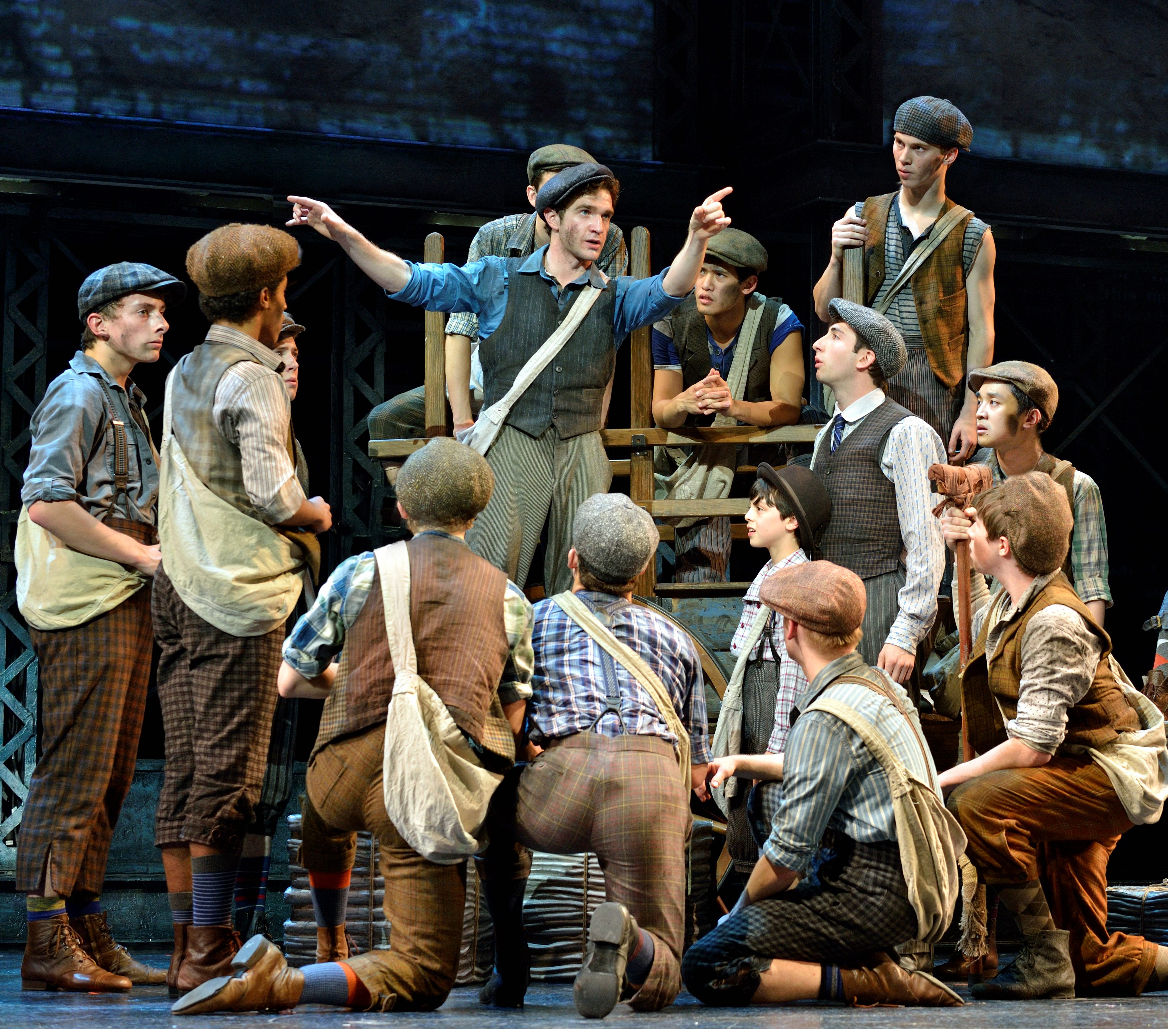 Newsies Musical Cast On D C Stage In National Tour Washington Times