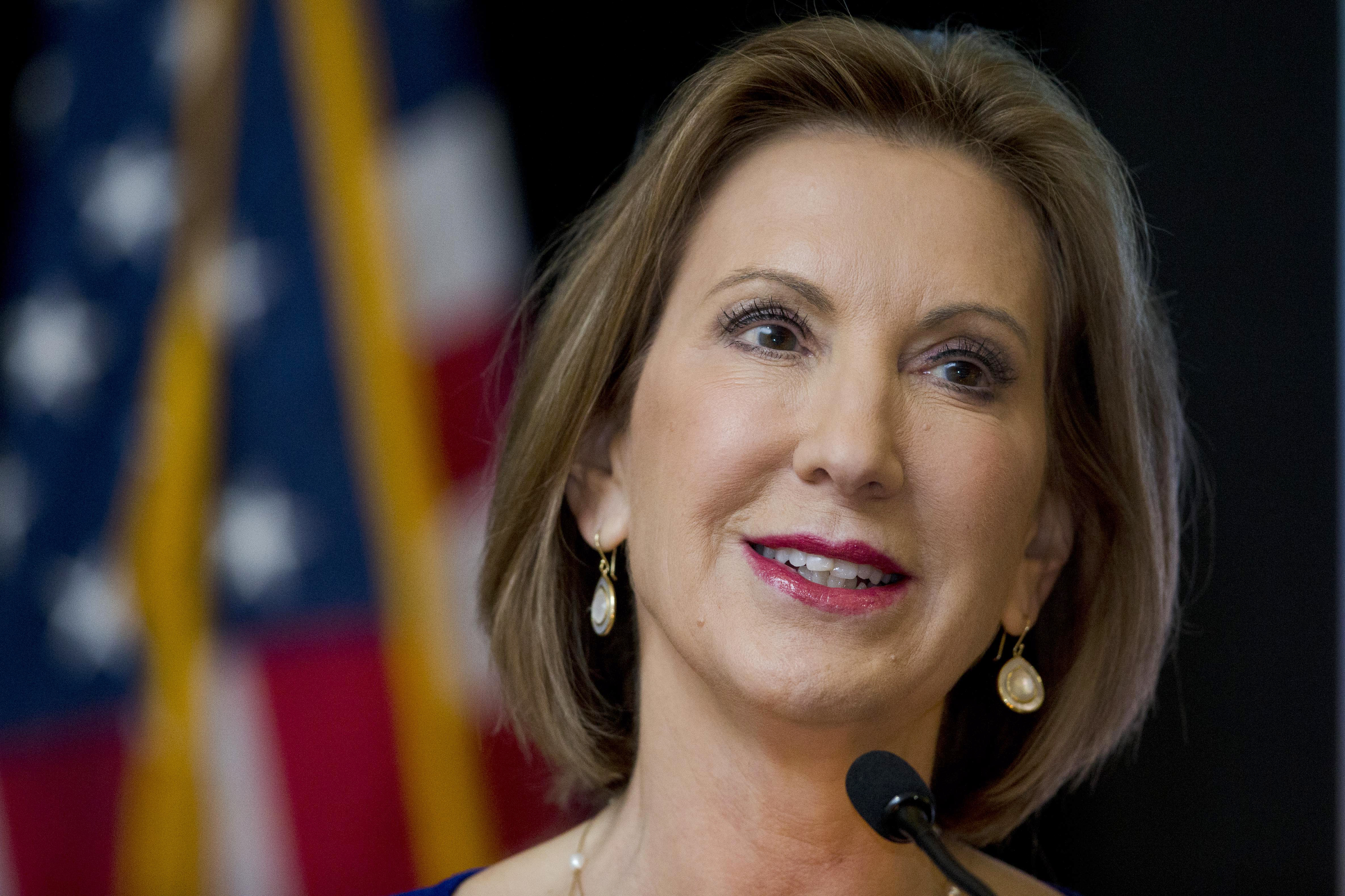 Carly Fiorina Rises Up Toward Republicans Glass Ceiling After
