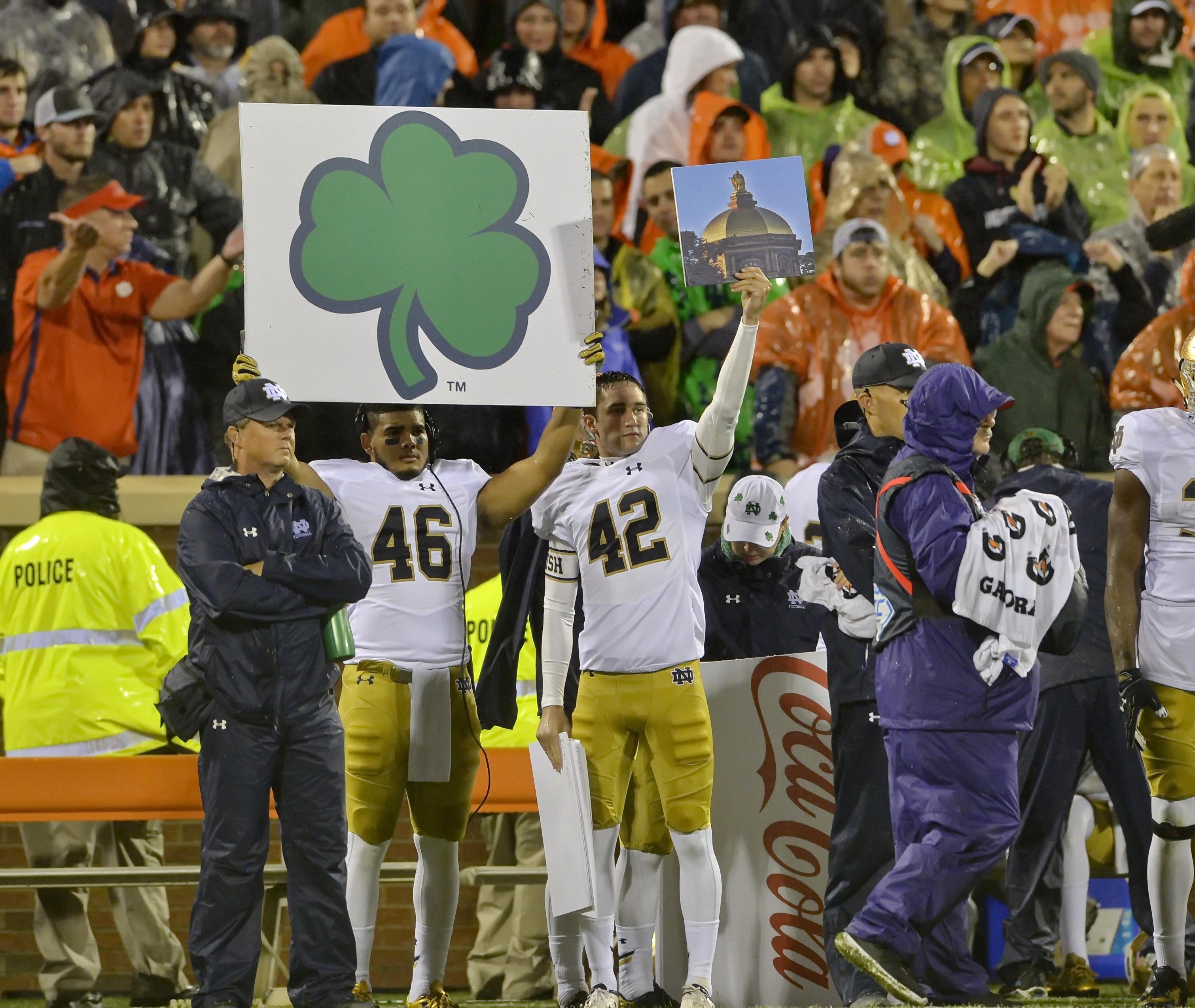 Funny Photo Boards Used To Call Signals From Sideline Washington