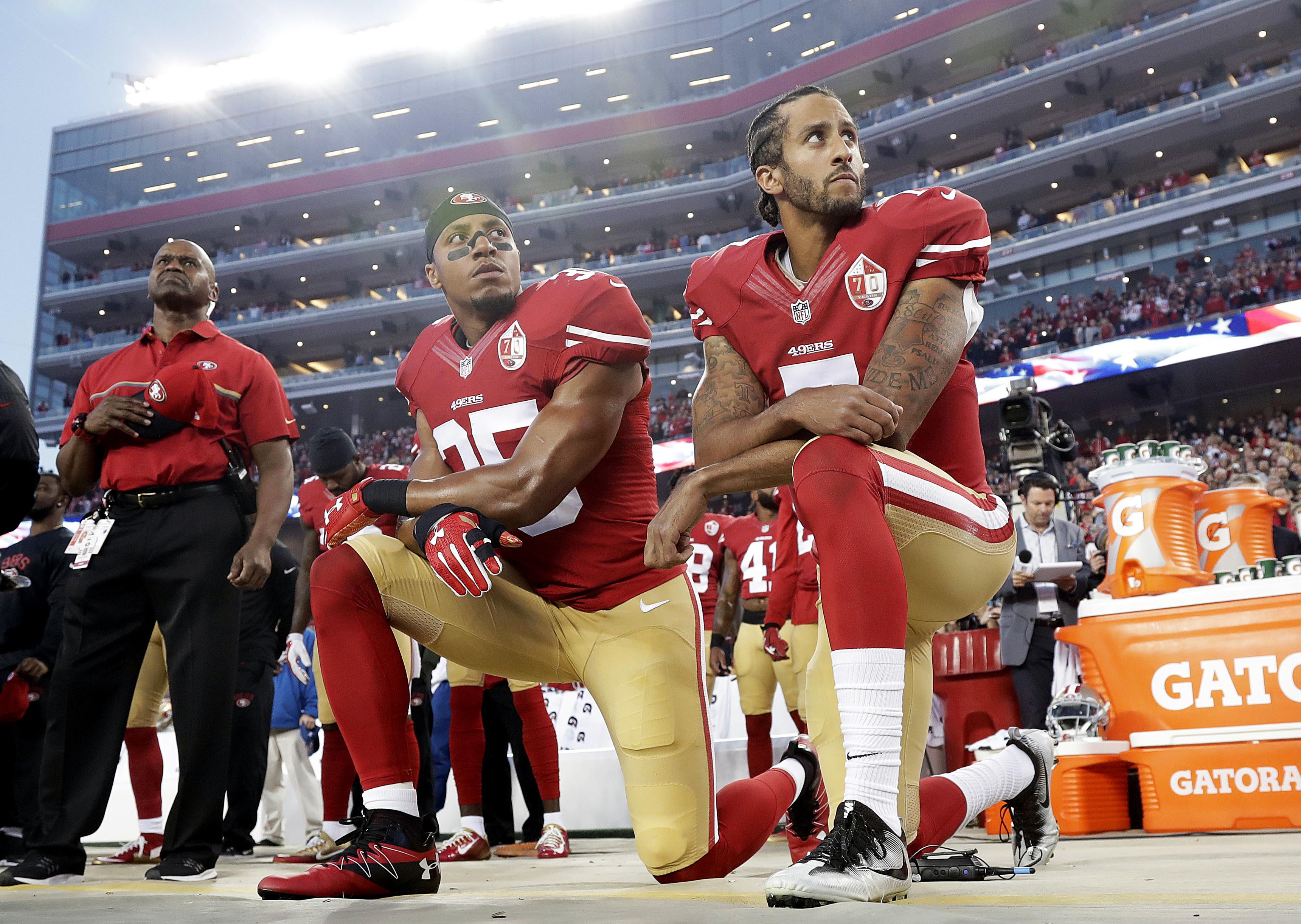 Colin Kaepernick owed 'a tremendous amount' for his sacrifice