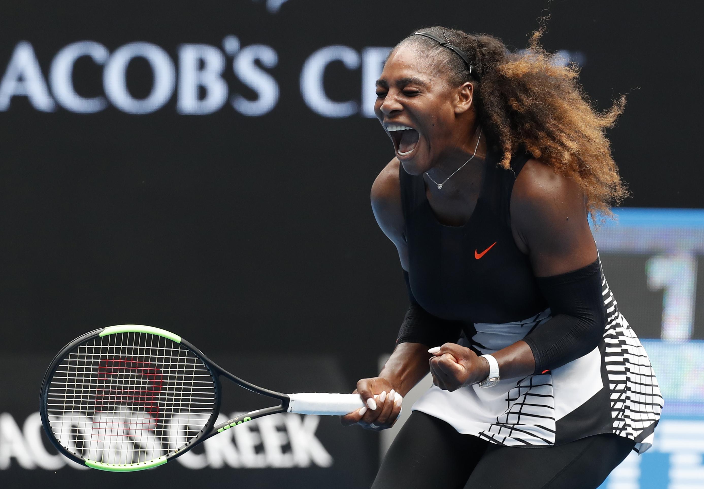Serena Williams Tennis Superstar Celebrates Poster