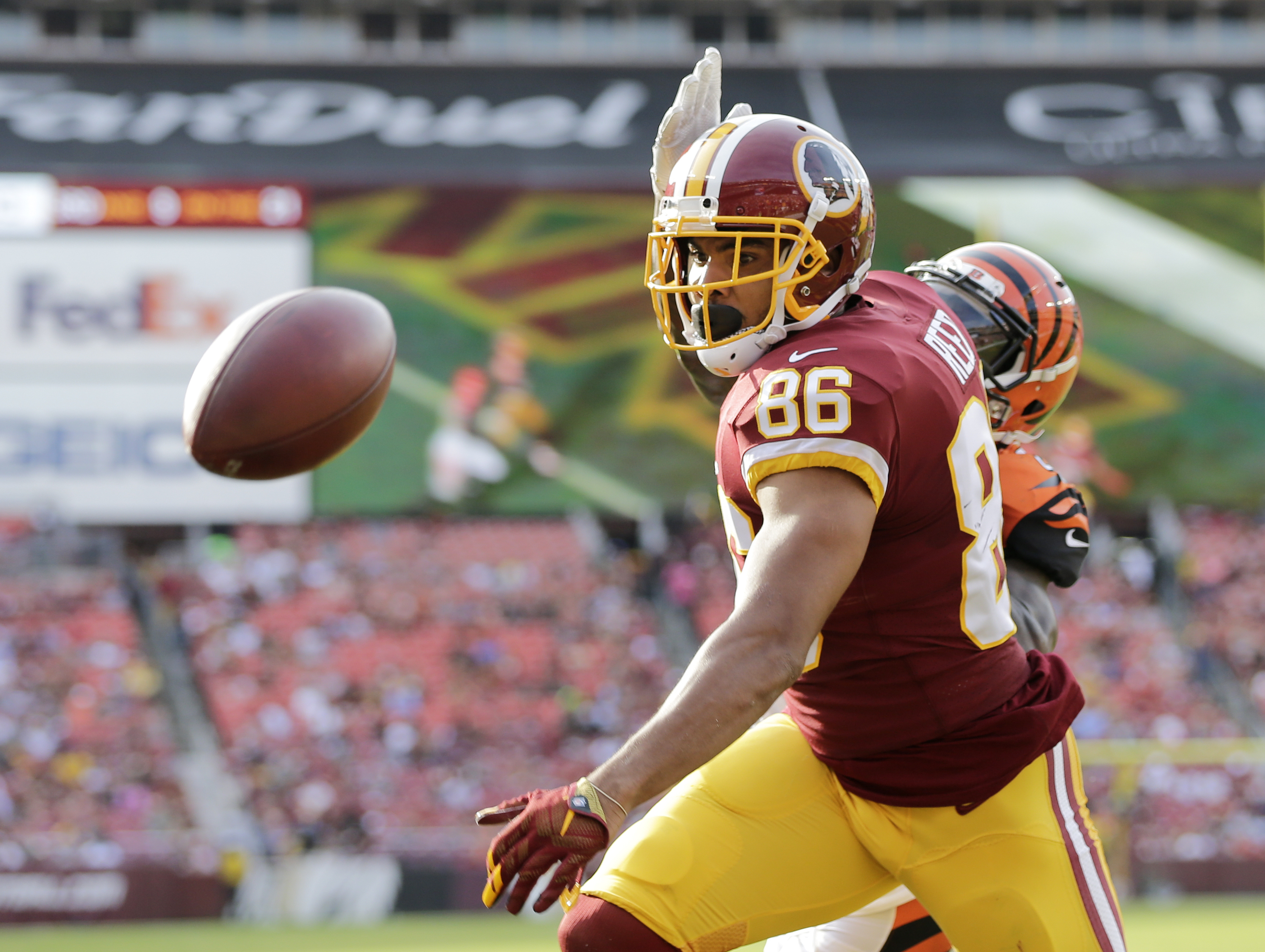 Redskins release injury-prone tight end Jordan Reed