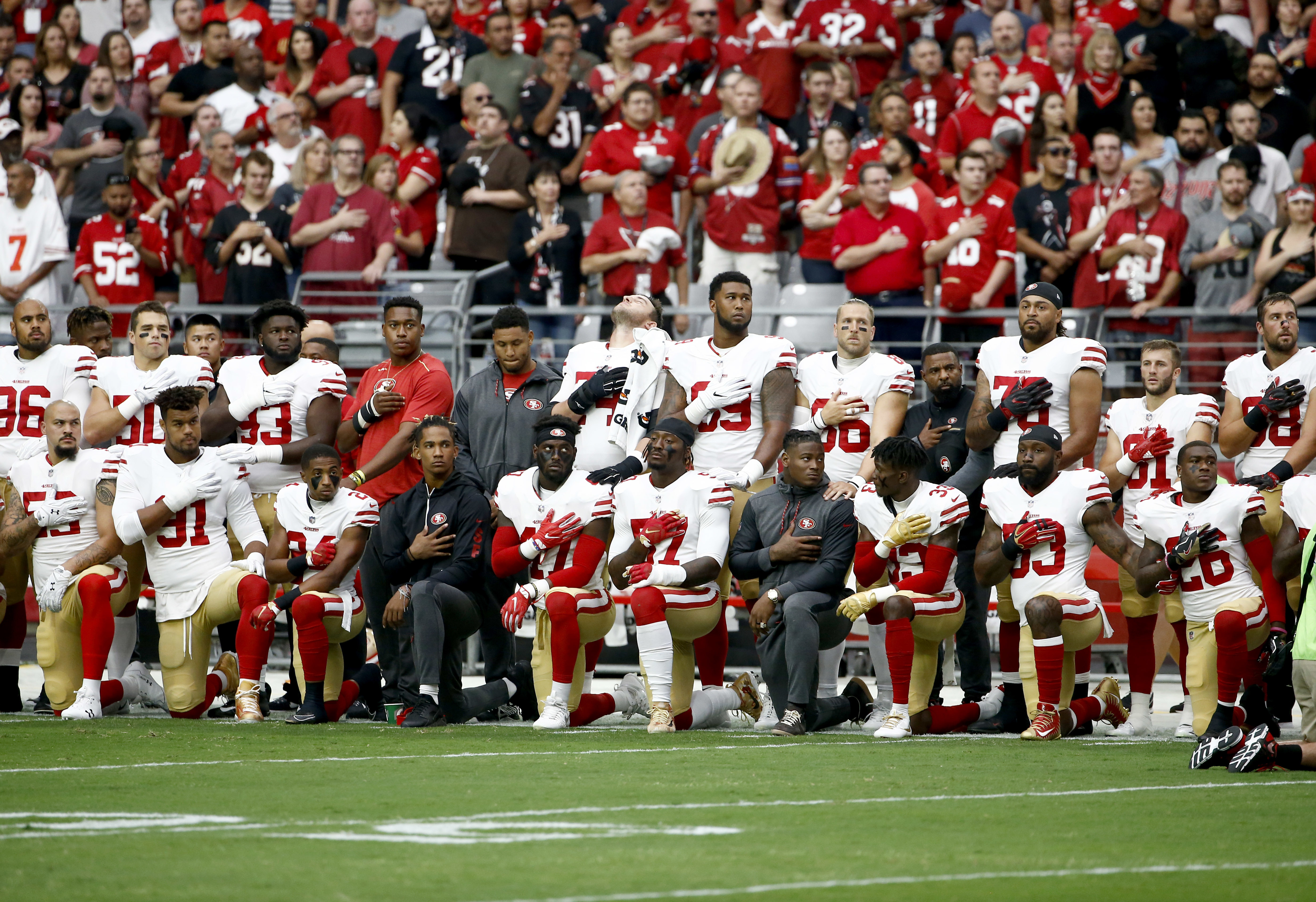 Take A Knee Protests Drop Dramatically After Fan Backlash Washington Times
