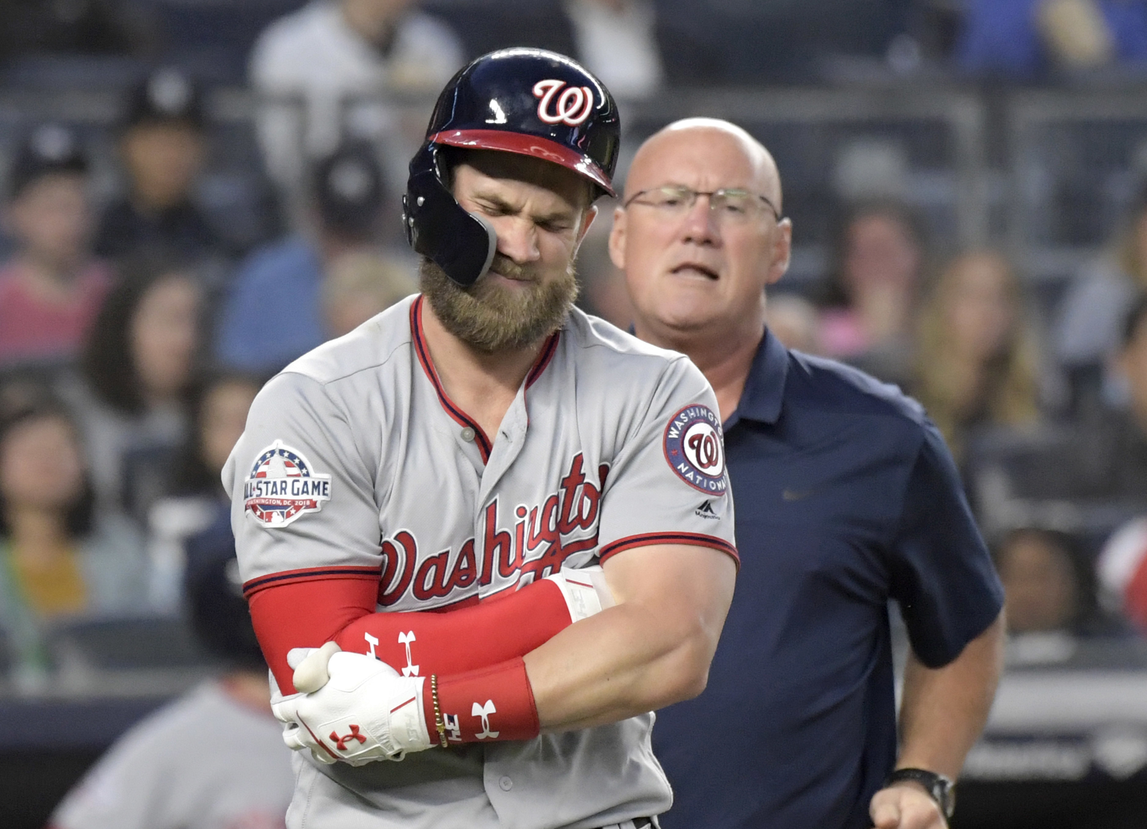 Nationals say Bryce Harper has 'significant' bone bruise, but