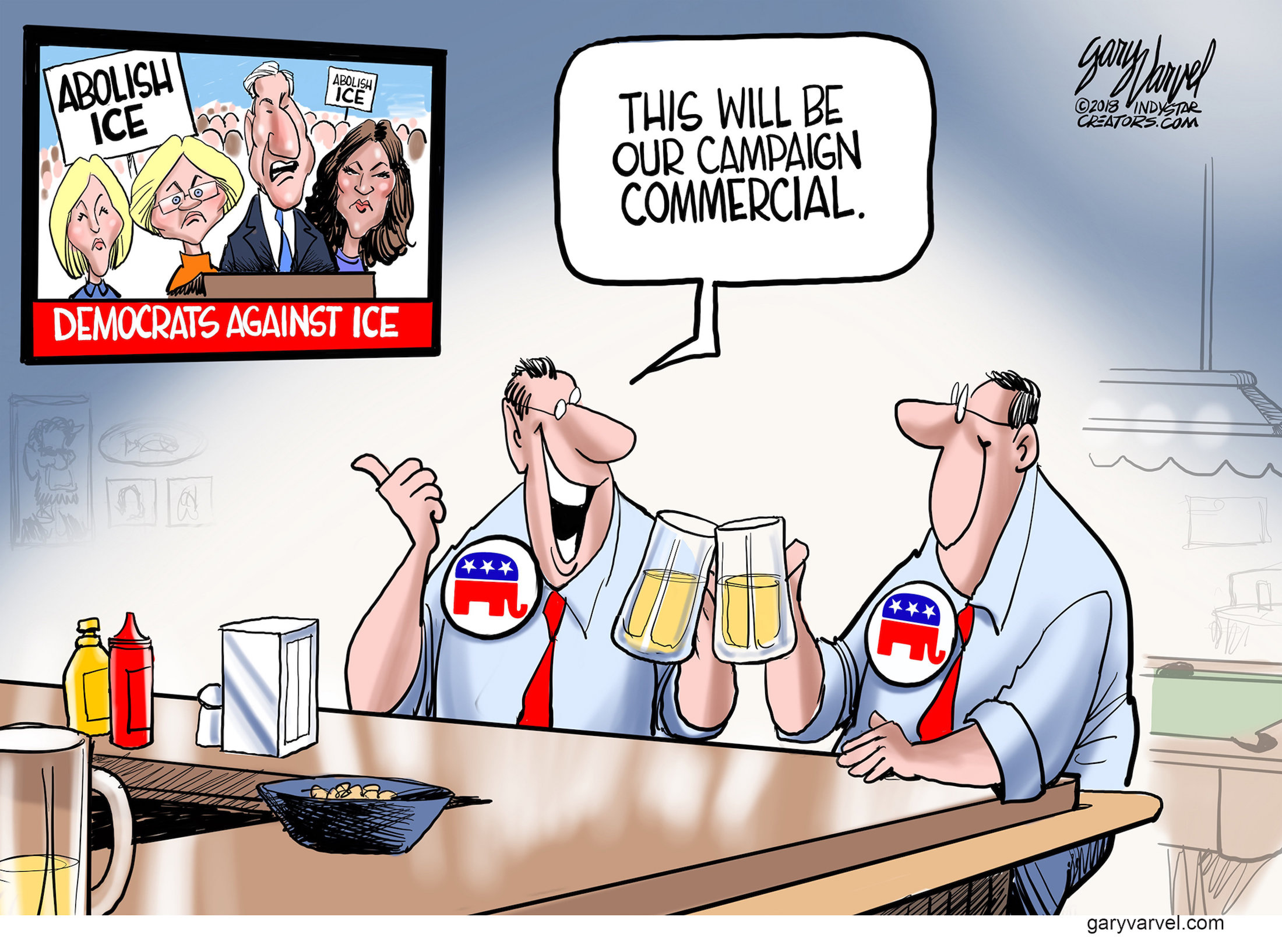 Political Cartoons - Congress in action - This will be our campaign  commercial. - Washington Times