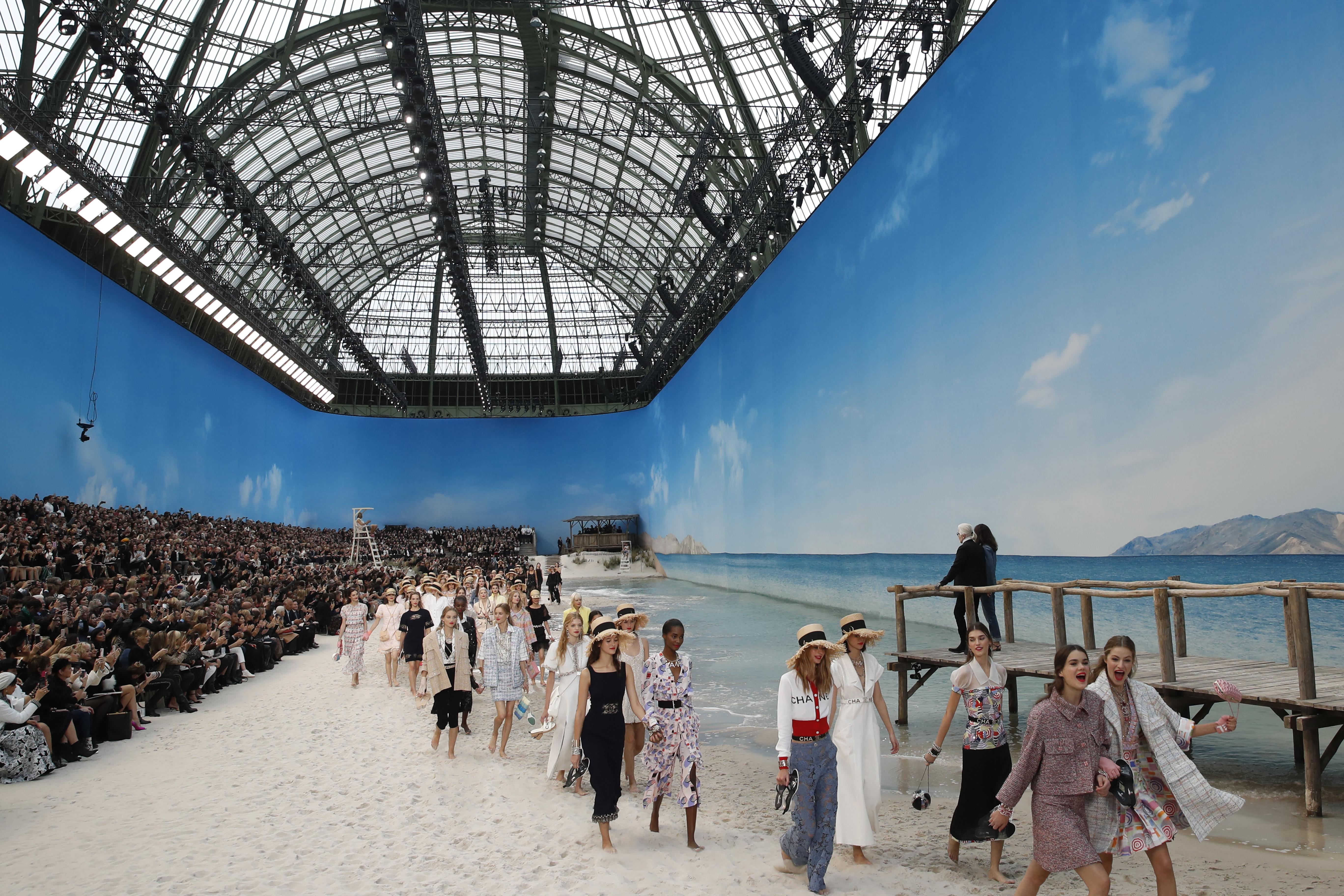 The sea, the sea: Chanel creates beach to cap Paris season - Washington  Times
