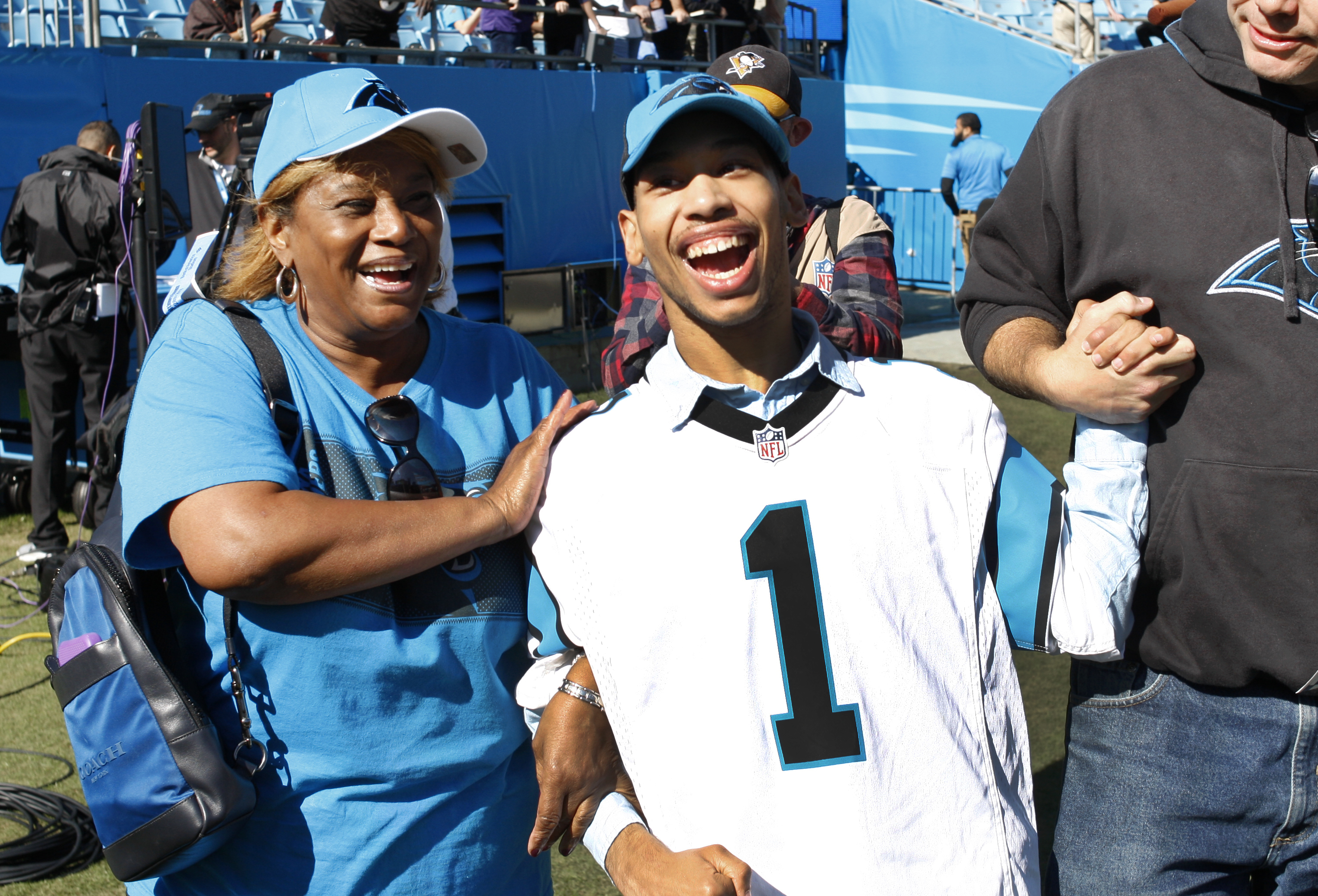 Chancellor Lee Adams, Rae Carruth's son, attends Carolina Panthers game -  Washington Times