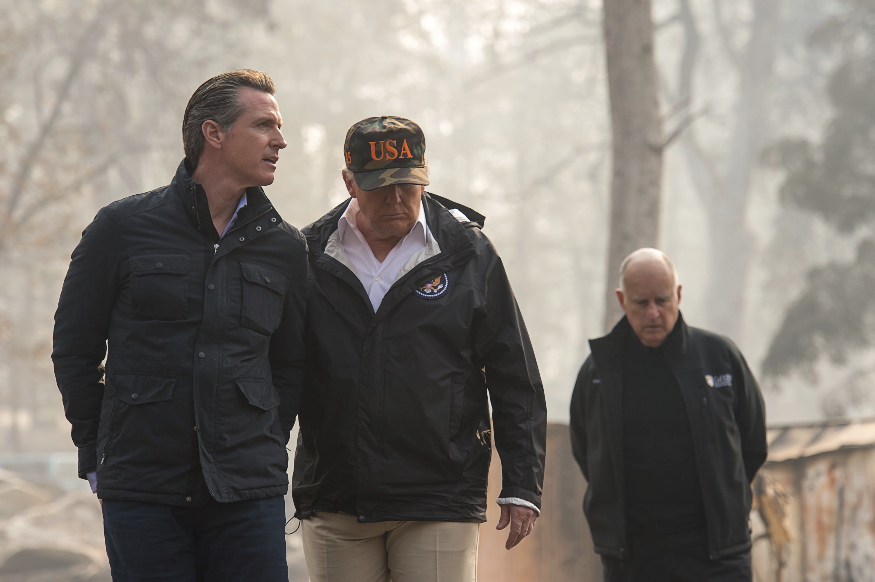 Jerry Brown on California wildfires: Trump has 'got our back ...