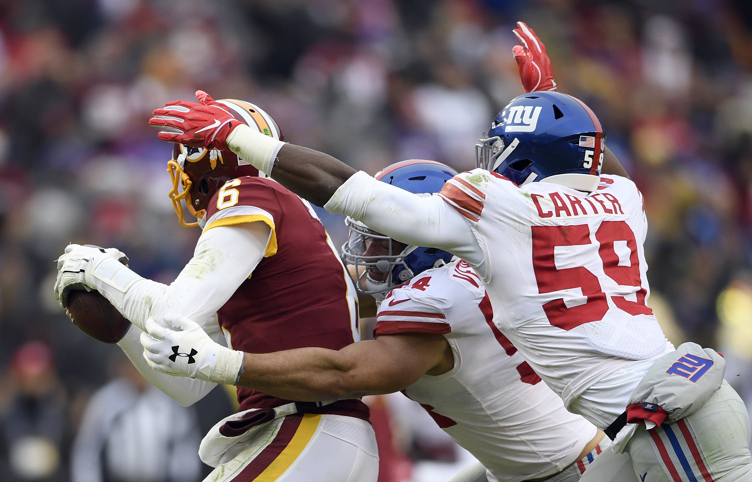 Mark Sanchez benched by Redskins in disaster vs. Giants