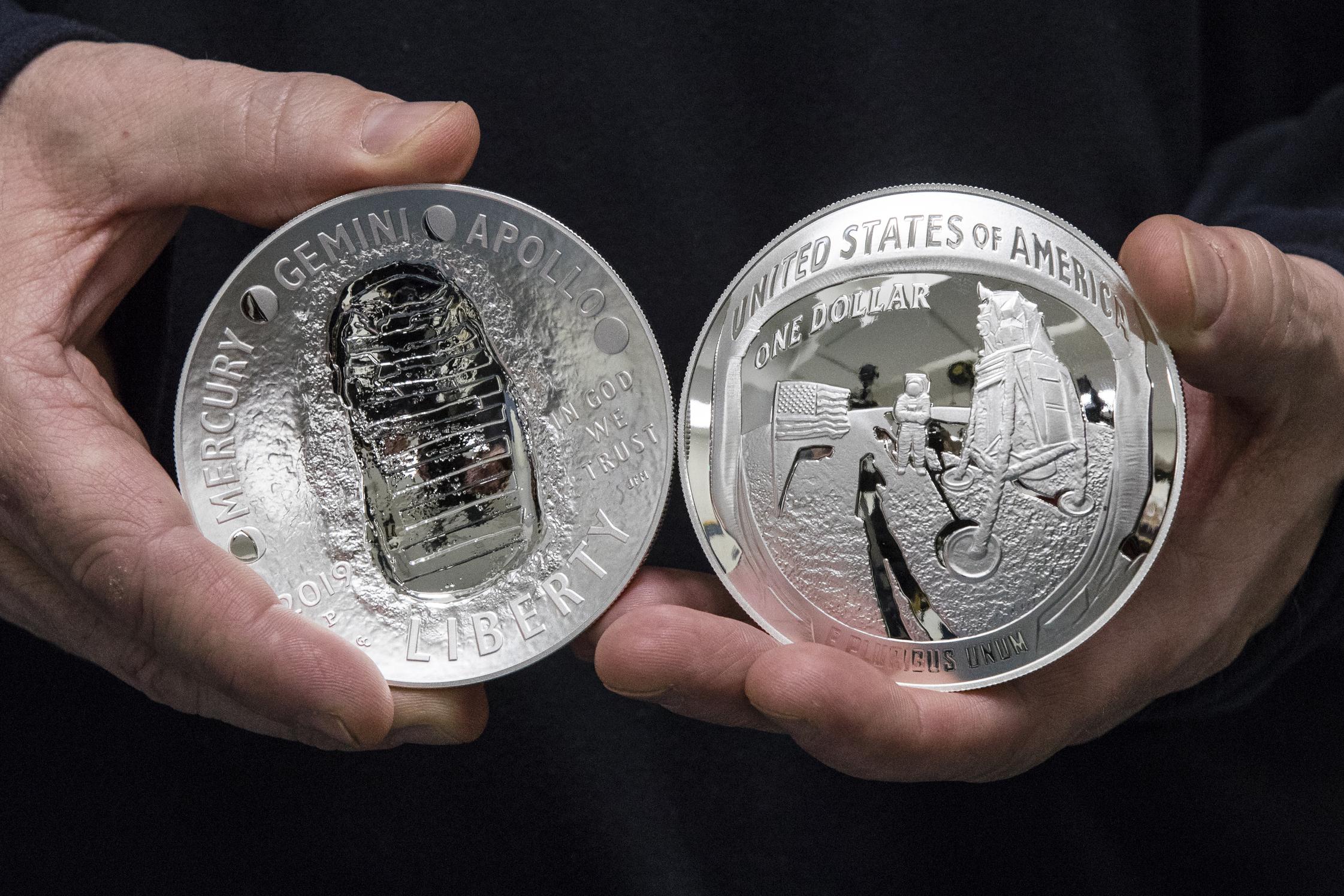 Mint launches commemorative coins marking moon landing - Washington Times