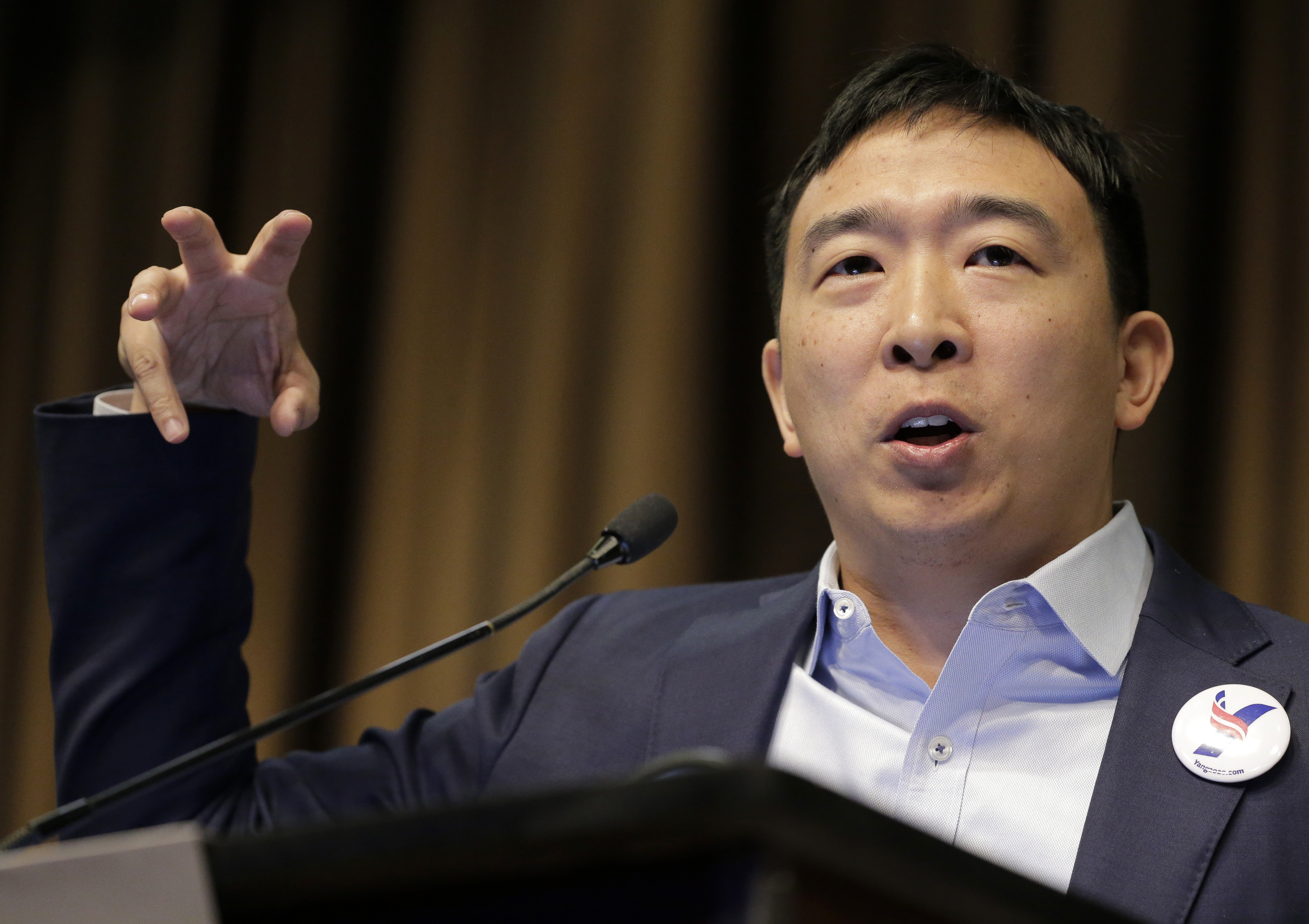 Andrew yang bernie sanders imagines millions want to work for the 