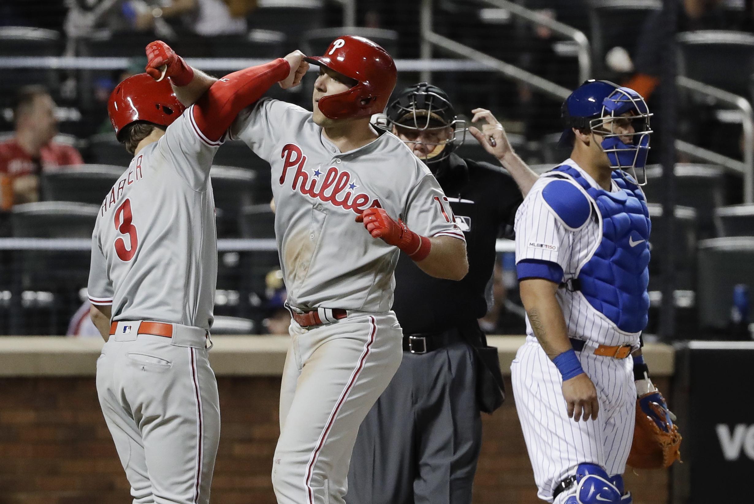 Rhys Hoskins had an absurdly long home run trot against the Mets - Article  - Bardown