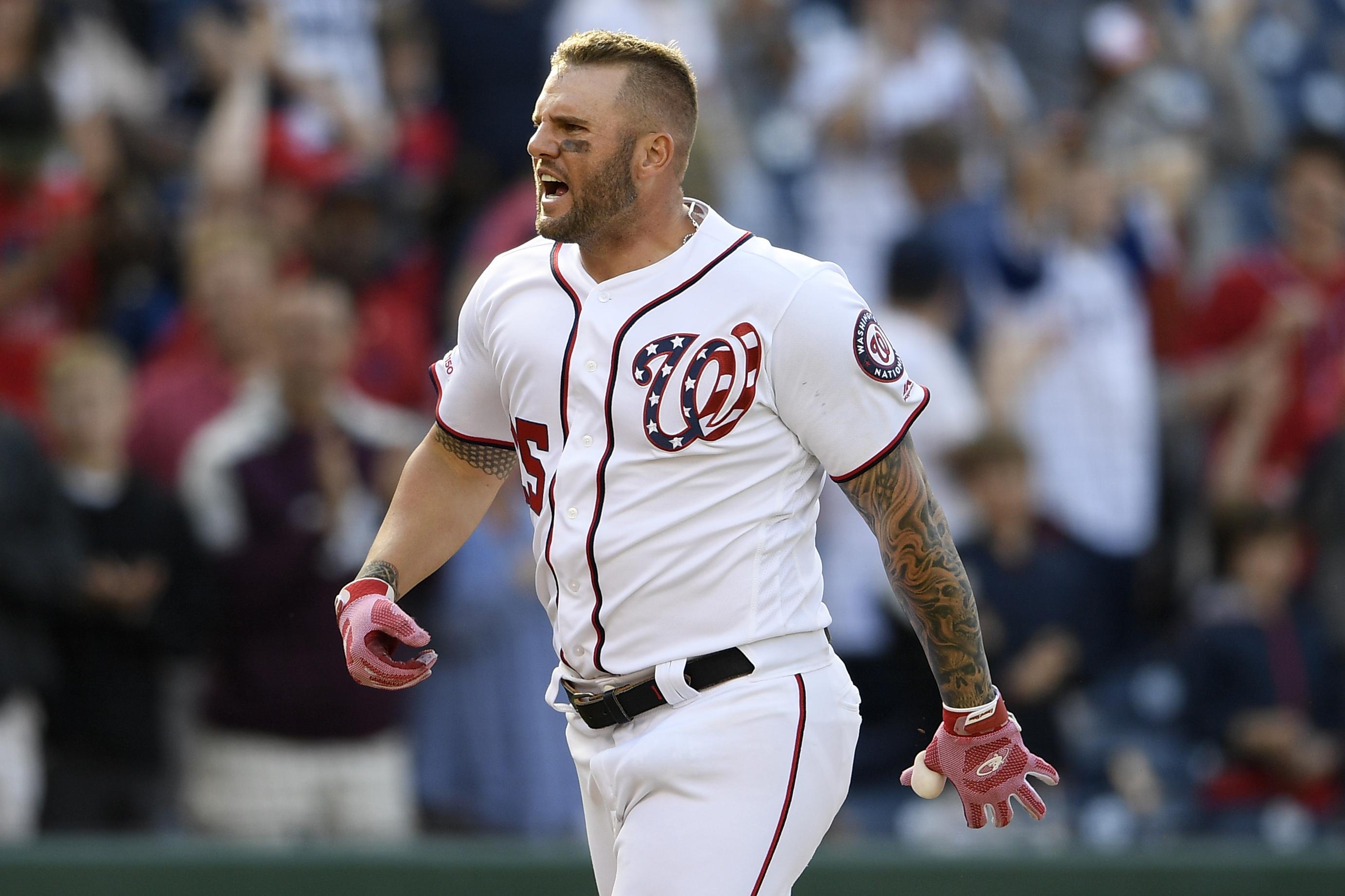 This is a 2019 photo of Matt Adams of the Washington Nationals