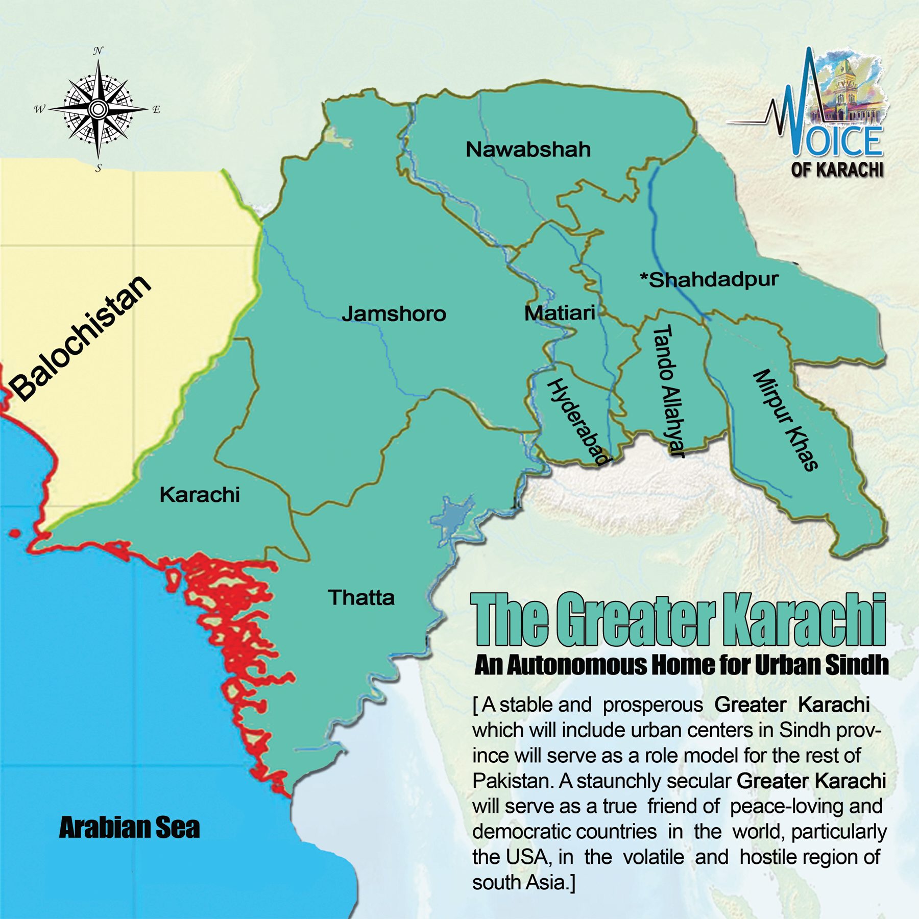 Karachi On World Map
