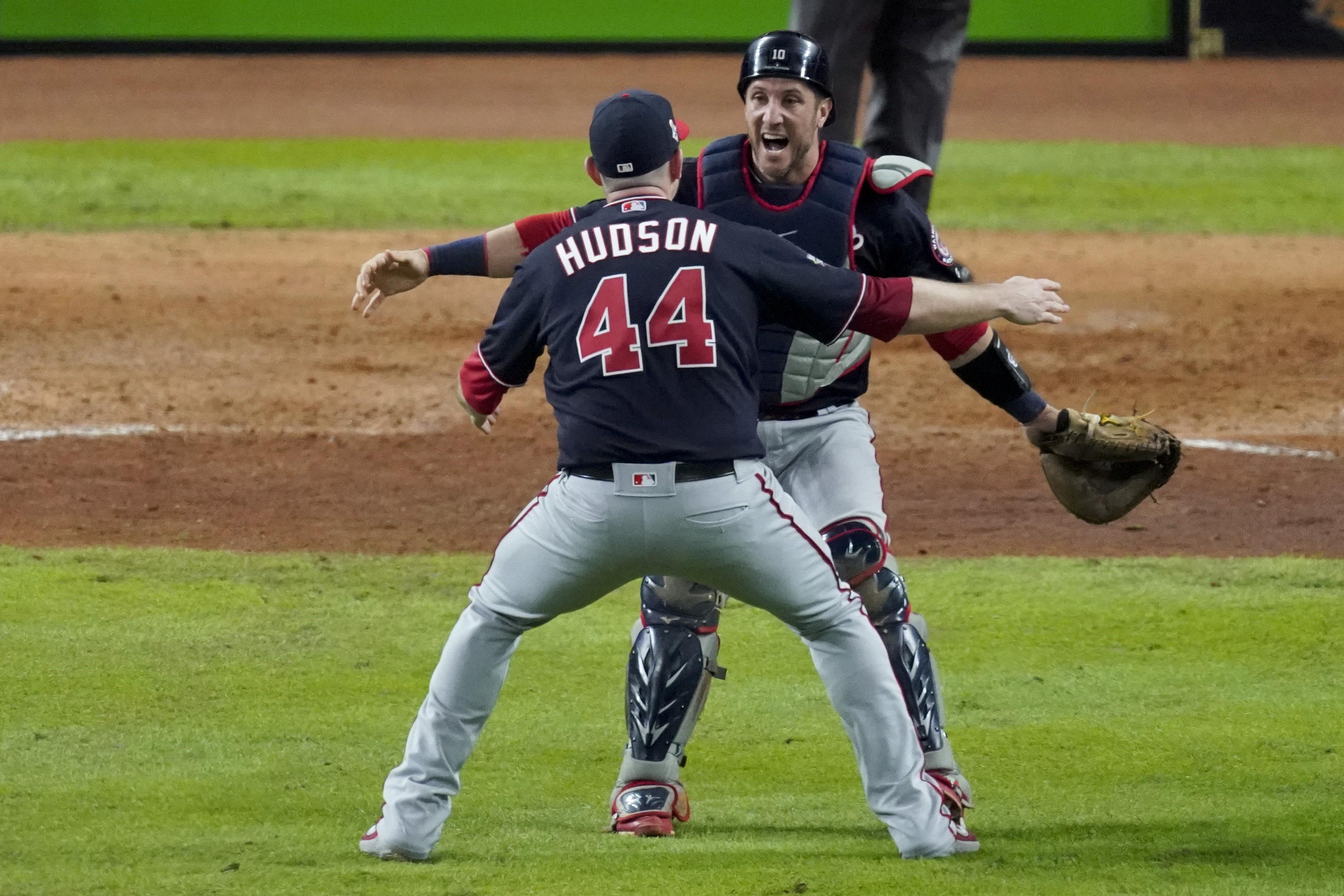 Nationals' catcher Yan Gomes still has the World Series clinching baseball