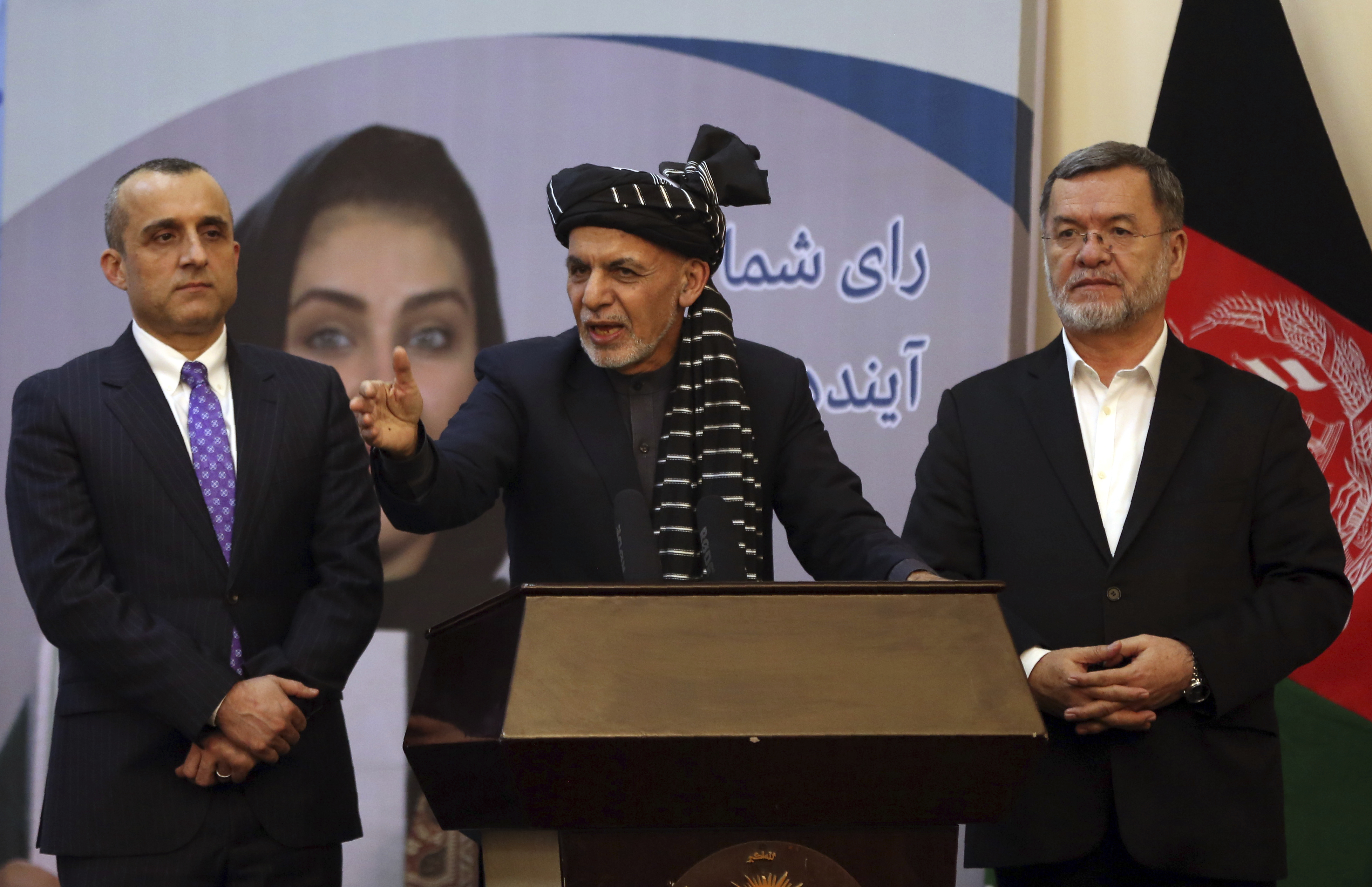 Ashraf Ghani Abdullah Abdullah Feud Threatens Trump Afghanistan Peace Deal Washington Times