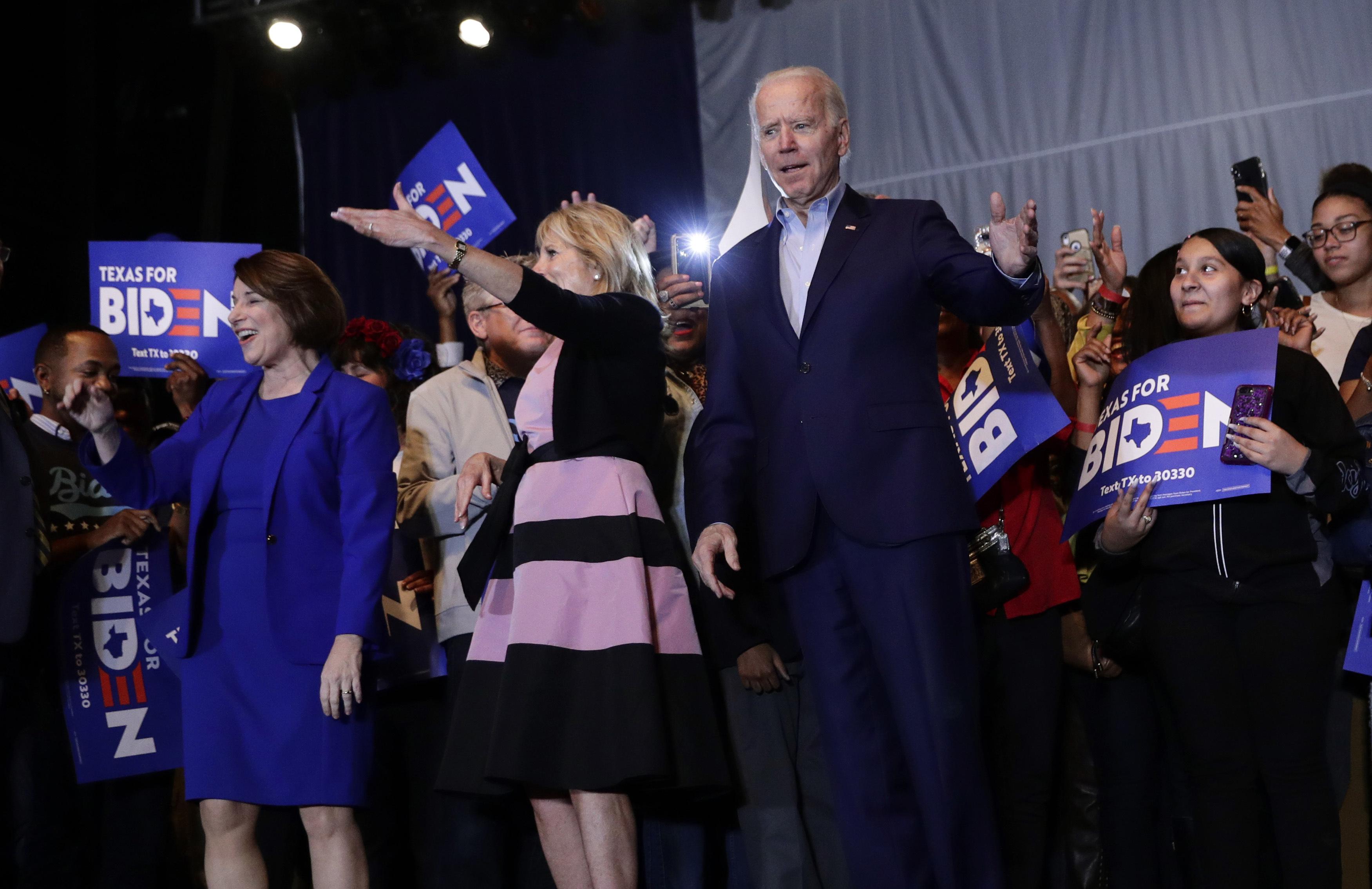 Protesters Crash Joe Biden Super Tuesday Victory Speech Let Dairy Die Washington Times