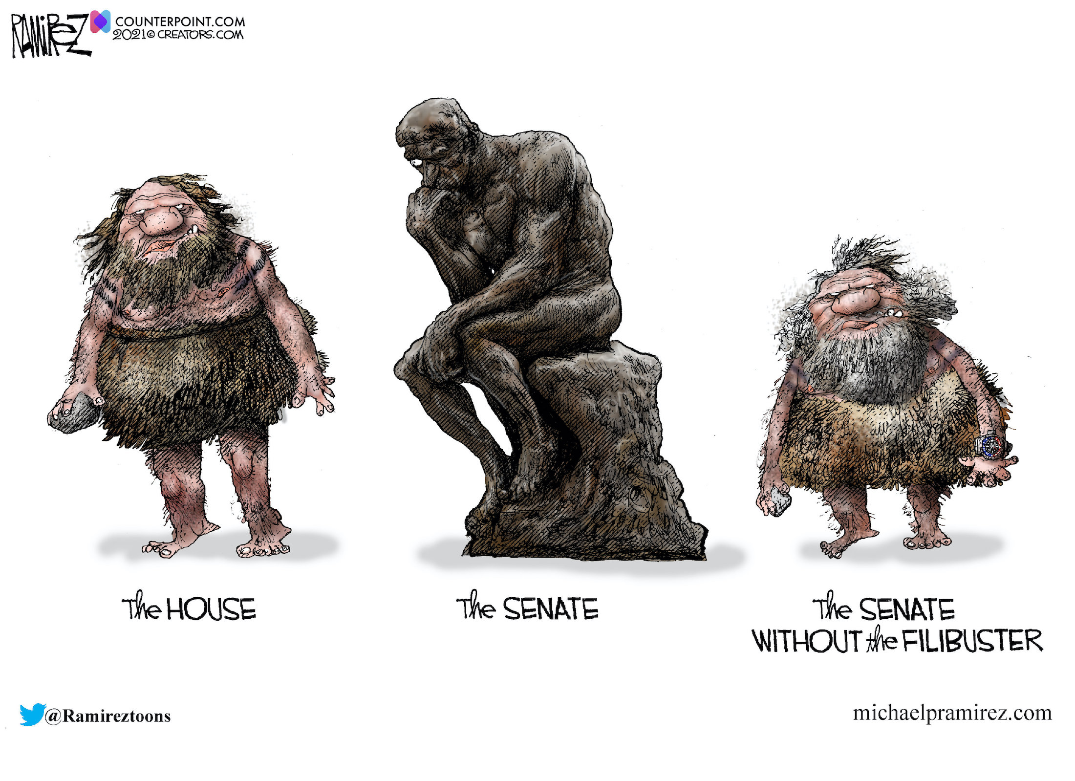 Cartoon Senate And House