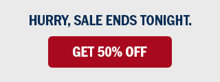 Hurry, sale ends tonight. Get 50% off.