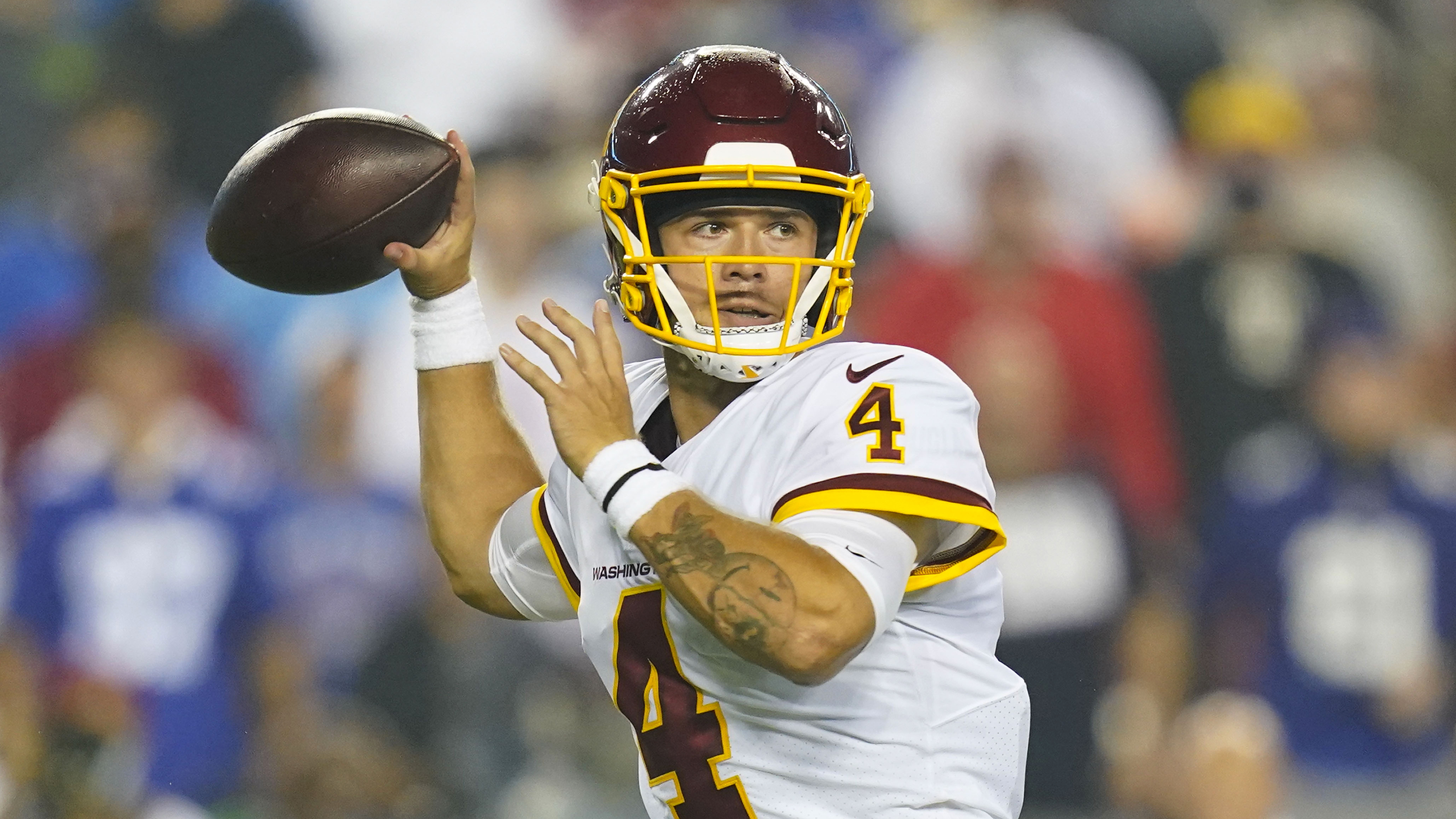 Backup or starter, Taylor Heinicke comfortable with either role for  Commanders – NBC Sports Washington